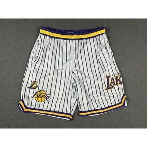 NBA Los Angeles Lakers Pinstripe‎ Basketball Shorts Size L